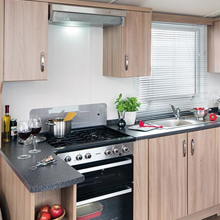 Static caravan kitchen