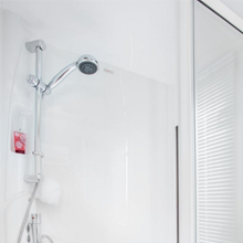 Static caravan shower